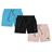 Kit 3 Shorts Life Bermuda Masculino Básico Praia Mauricinho Tactel Verão