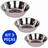 Kit 3 Tigela Bowl Gourmet Inox Saladeira 13 à 21 Cm Conjunto Cozinha