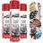 Kit 3 Unidades Óleo Desengripante Spray Lubrificante 300Ml