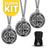 Kit 30 Colar Medalha Aço Inox São Bento Atacado Revenda