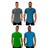 Kit 4 Camiseta Longline MXD Conceito Slim Cores Básicas e Mescladas Lisas