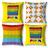 Kit 4 Capas De Almofada Infantil Decorativa 40Cmx40Cm Pop It