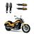 KIT 4 Luz Seta Esportiva Pisca de Led Modelo P29 Para Moto Honda SHADOW VT 600 Ano 2004 2005 2006 2007 2008 2009