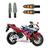 KIT 4 Luz Seta Esportiva Pisca Led de Carbono Modelo P03 Moto Honda CBR 600RR 2004 2005 2006 2007 2008 2009