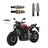 KIT 4 Luz Seta Esportiva Pisca Led de Carbono Modelo P03 para Moto MT07 689cc 2004 2005 2006 2007 2008 2009