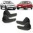 Kit 4 Maçaneta Interna Porta Dianteira Traseira Preto Volkswagen Gol Voyage Saveiro G5 2008 2009 2010 2011 2012