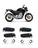 Kit 4 Pedaleiras Completa  Honda CB 300R 2009 a 2015 BR-332 BR-333