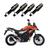 KIT 4 Setas Esportiva Pisca de Led Modelo P29 Para Moto Honda CB 500X 2016 2017 2018201920202021