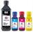 Kit 4 Tinta Compatível HP Pro X576DW 970 800ml CMYK Pigmentado