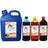 Kit 4 Tinta Tankfull Para Canon PG 145 CL146- Canon MG-2410 MG-2910 MG-3010 MG-2510 CMYK de 5L Black 1L Color