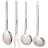 Kit 4 Utensilios de Cozinha Para Servir Cozinhar Inox 30cm