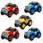 Kit 5 Jeeps Cambalhota Infantil a Pilha 4x4 Sobe na Parede