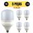 Kit 5 lampada 75w 6500k bivolt e40 alta potencia foxlux