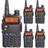 Kit 5 Rádios Comunicadores Ht Dual Band Uhf Vhf Uv-5R