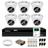 Kit 6 Câmeras Dome VHC 1120 D HD 720p HDCVI Infravermelho de 20 metros 2.8mm Intelbras + DVR MHDX 1208 8 Canais Multi HD Intelbras + HD 1TB Skyhawk