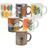 Kit 6 Canecas Cerâmica Chá Café Coffee Time 80ml