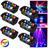 Kit 6 Moving Globo Laser RGBW Strobo Jogo De Luz Profissional Para festa  DJ, 60W  - JL808