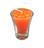 Kit 6 velas laranja 7 cm no copinho 12 h decoração festa