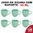 Kit 6 Xícaras Em Porcelana Verde 95Ml Jogo De Chá E Café