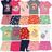 Kit 8 Peças de Roupa Infantil Menina 4 Camisetas + 4 Bermudas Shorts