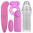 Kit Acessórios Sexuais Vibrador Feminino + Capa Peniana + Bullet Cápsula + Anel Peniano