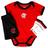 Kit Bebê Flamengo Body Shorts e Meia Oficial