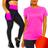 Kit Camiseta Blusinha MALHA FRIA POLIAMIDA + Calça BOLSO Leg Legging  Academia Corrida 535