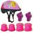 Kit Capacete Cotoveleira Joelheira Munhequeira Infantil Crianca Bike Skate Cores