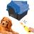 Kit Casa P/ Cachorro Azul Médio N3 + Mordedor Galinha 16cm