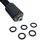 Kit com 5un Anel Oring Ponta Lado Mangueira Compatível com Lavajato Titan TL9370