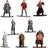 Kit Com 8 Bonecos Mini-Figuras Nano Metalfigs Harry Potter