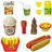 Kit cozinha infantil com batata frita + refrigerante e acessorios 17 pecas