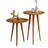 Kit de Mesa de Apoio Lateral Estilo Retrô, elegante para seu ambiente 