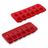 Kit Forminhas Silicone Antiaderente 12 Cubos Vermelho E