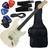 Kit Guitarra Elétrica Strato Tagima Woodstock Tg-500 Classic WH Branca Gx01