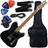 Kit Guitarra Elétrica Telecaster Waldman GTE-100 BBK Preto Gx01