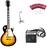 Kit Guitarra Les Paul Land Dark + Cubo + Acessórios