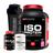 Kit Iso Protein 2Kg Morango+ Creatina+ Bcaa+ Coqueteleira