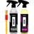 Kit Limpeza de Rodas Pneu Aros Carro Moto Caminhão Pincel Delet Spray Limpador Izer Descontaminante Vonixx