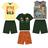 Kit Lote 4 Peças de Roupa Infantil Menino 2 Conjuntos Infantil Masculino de Verão