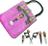 Kit Manicure Luxo Mulher Tesoura Pinça Lixa e Cortador