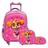 Kit Mochila Infantil Menina Rodinha Skye Patrulha Canina