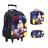 Kit Mochila Infantil Mickey Rodinha 3D Reforçada Toys 2U