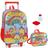 Kit Mochila Infantil Play Doh Massinha Rodinhas Escolar Tam G Lancheira Térmica