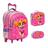 Kit Mochila Infantil Skye Rodinhas Tam G Resistente Toys 2U