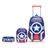 Kit Mochila Polo One Bolsa Rodinhas Escolar Infantil Masculina Lancheira Estojo Resistente