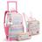 Kit Mochila Rodinha Infantil Escolar Menina Girl Power Com Chaveiro