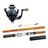 Kit Pesca Leve Way Fishing Molinete CROSS mini + Vara Telescópica PANDA 2,40m