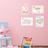 Kit Placa Decorativa MDF Infantil Unicornio 4un 30x40