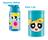 Kit Pote1,5L Lancheira+ Squeeze 500ml Escola Passeio Piquenique Infantil Menina Super Poderosa